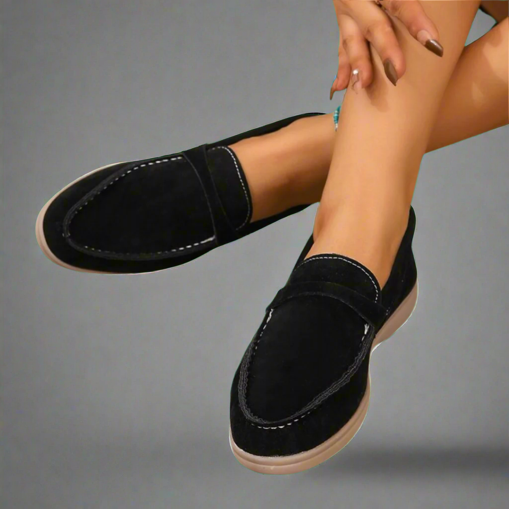 Hannah Elegante Suede Mokkasiner