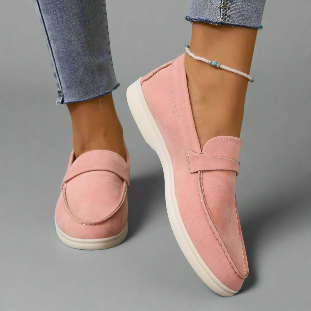 Hannah Elegante Suede Mokkasiner