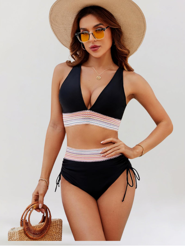 Lucy  Bikini Sæt med Mavekontrol og Høj Talje