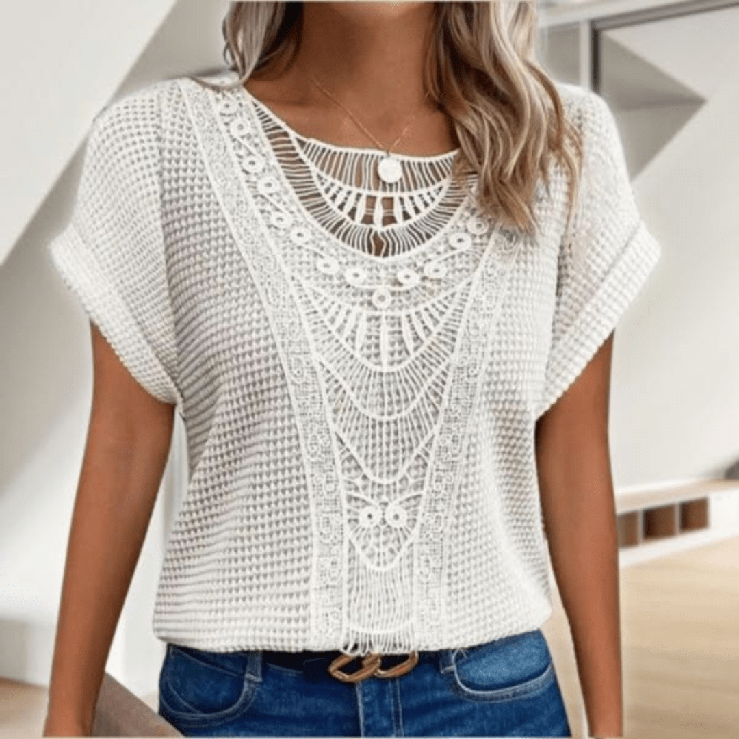 Amalie Komfortabel bluse med krave