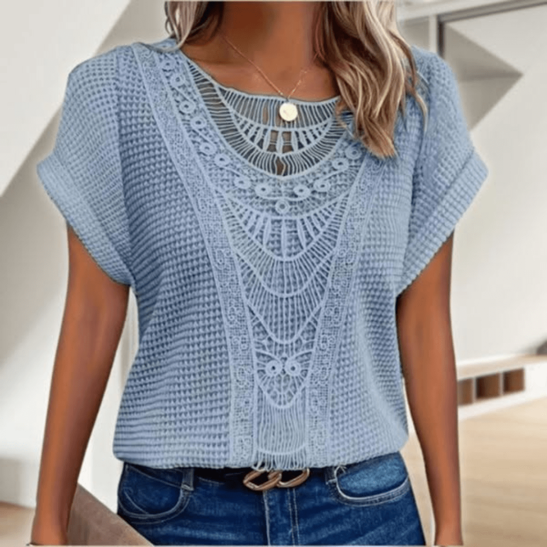 Amalie Komfortabel bluse med krave
