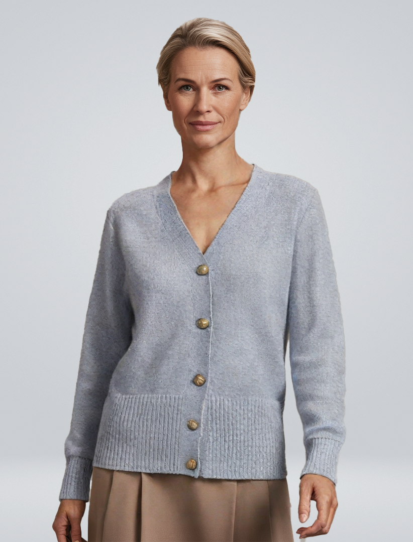 Line Cardigan med hjerteformede knapper