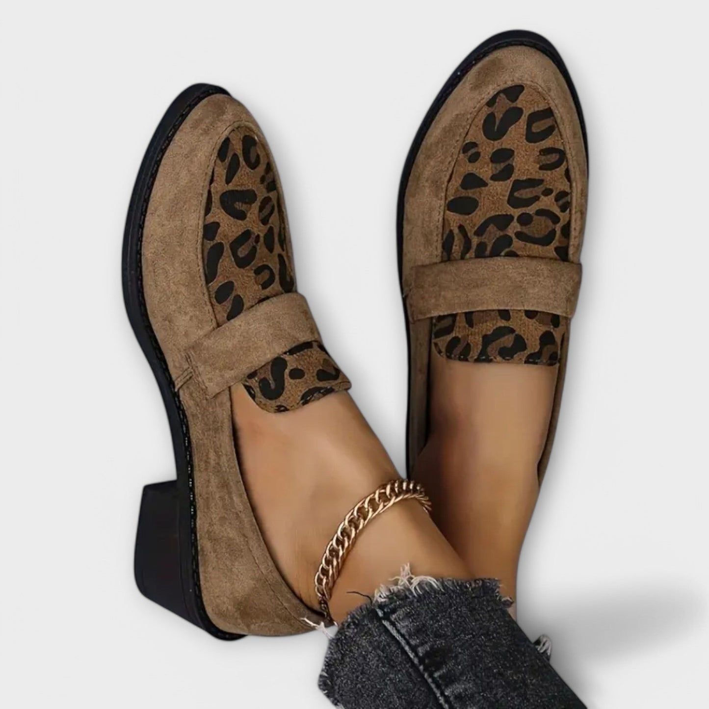 Karla Elegante Damestøvler med Leopardprint