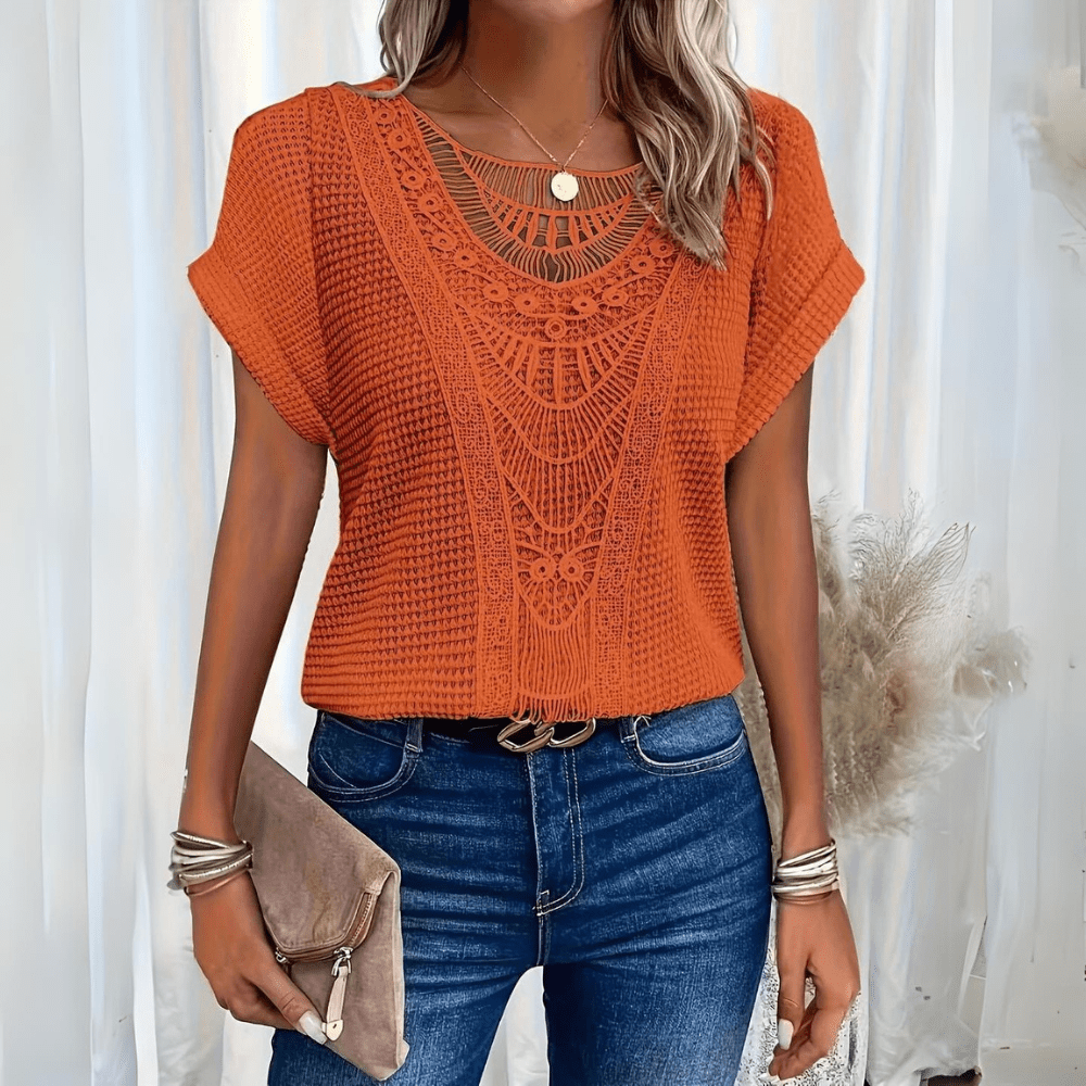 Amalie Komfortabel bluse med krave