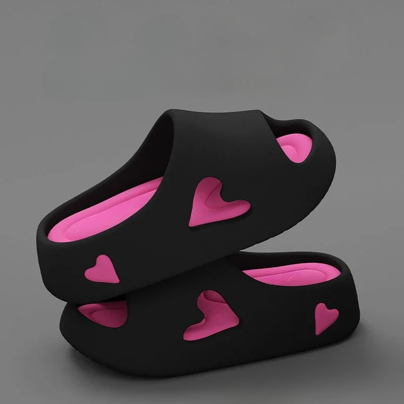 Hjerte Mig  Skybløde Flip Flops med Legende Hjerteform