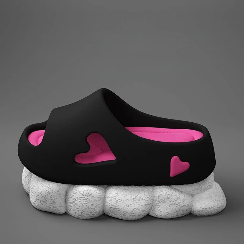 Hjerte Mig  Skybløde Flip Flops med Legende Hjerteform