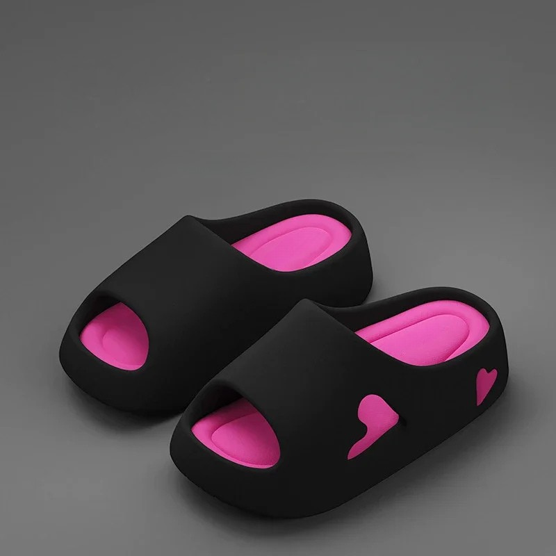 Hjerte Mig  Skybløde Flip Flops med Legende Hjerteform