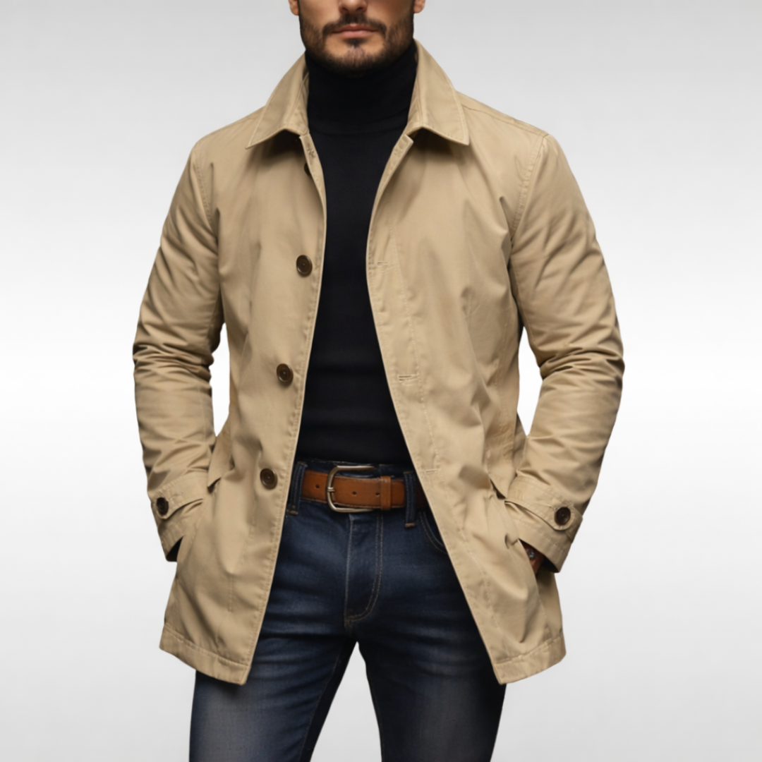HAVBRIS Trenchcoat til herrer