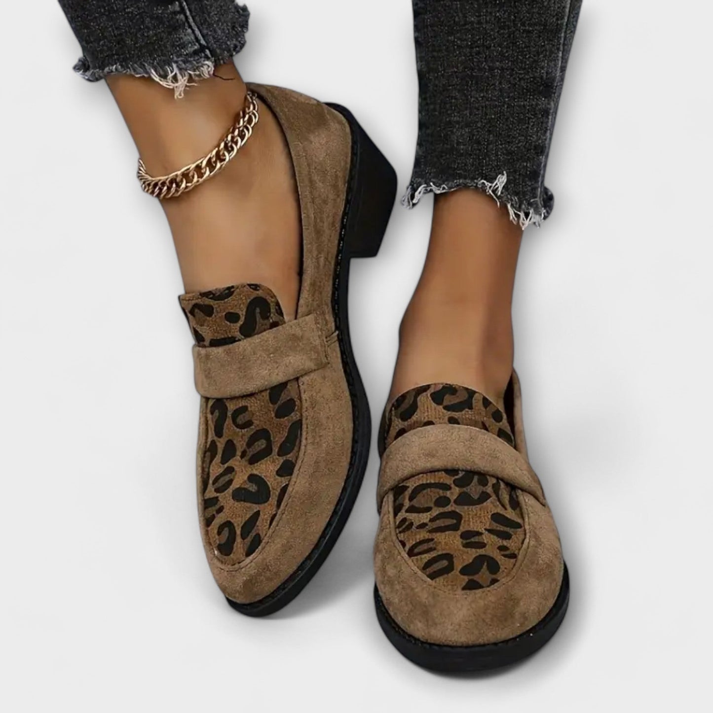Karla Elegante Damestøvler med Leopardprint
